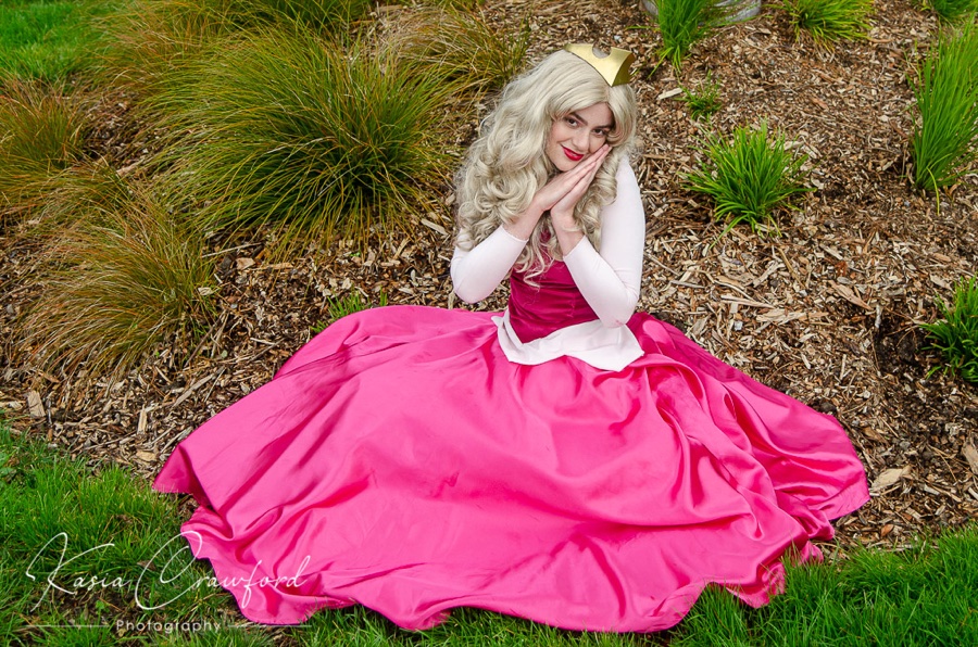 Sleeping-Beauty-inspired pink-gown princess performer for kids parties in NZ